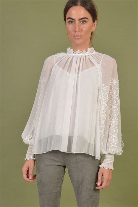 see by chloe bluse weiß|Women's See by Chloé Blouses .